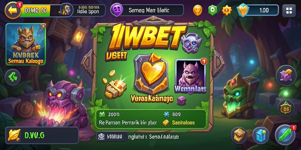 Tampilan gameplay 11WBET yang menampilkan suasana Idle yang menyenangkan.
