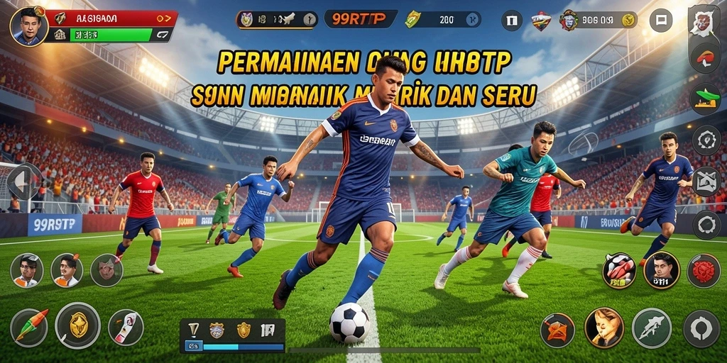 Screenshot gameplay 99RTP menampilkan aksi seru dalam pertandingan olahraga.