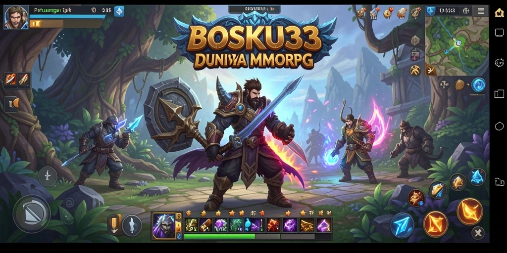 Tampilan gameplay menarik dari BOSKU33 di dunia MMORPG.