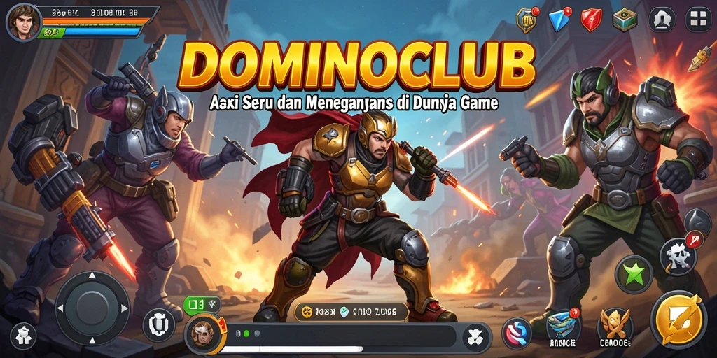 Tangkapan layar dari gameplay menegangkan DOMINOCLUB.
