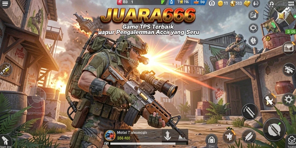 Screenshot gameplay <strong>JUARA666</strong> yang menunjukkan aksi seru di medan tempur.