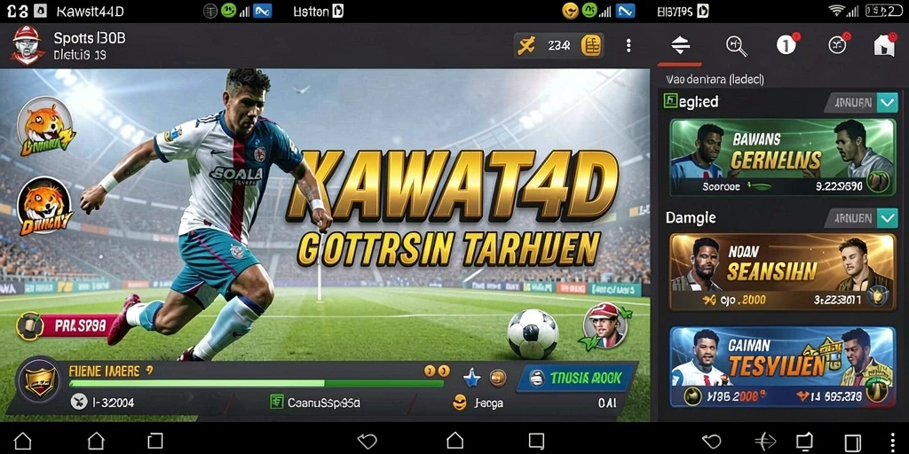 Tampilan menarik dan interaktif dari gameplay KAWAT4D.