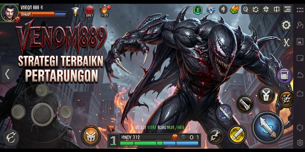 Tampilan gameplay menegangkan dalam VENOM889 dengan taktik yang mendalam.